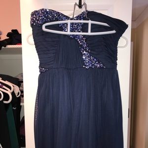 navy homecoming dress